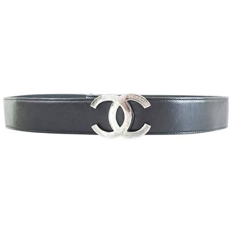 chanel black chain belt|chanel black belt silver buckle.